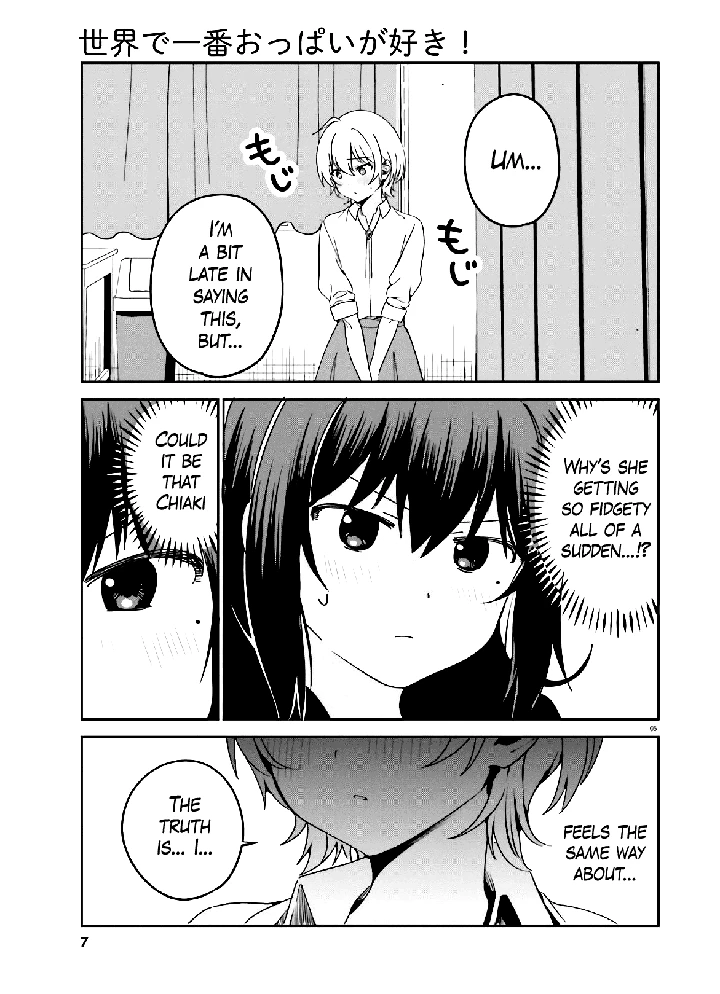 Sekai de Ichiban Oppai ga Suki! Chapter 44 page 5