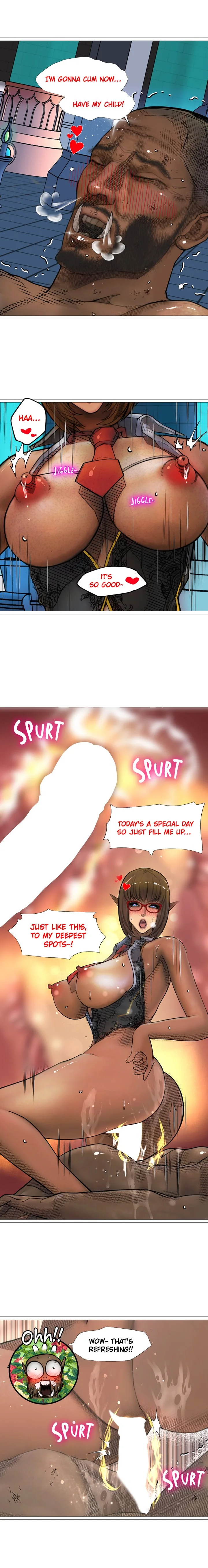 The DARK ELF QUEEN and the SLAVE ORC Chapter 16 page 10