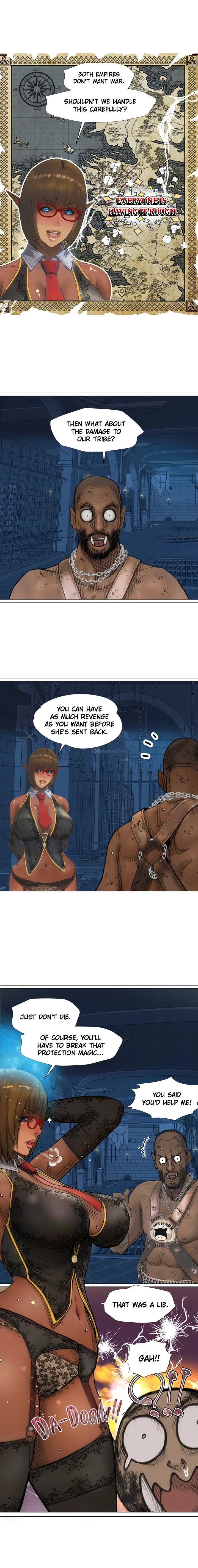 The DARK ELF QUEEN and the SLAVE ORC Chapter 16 page 15